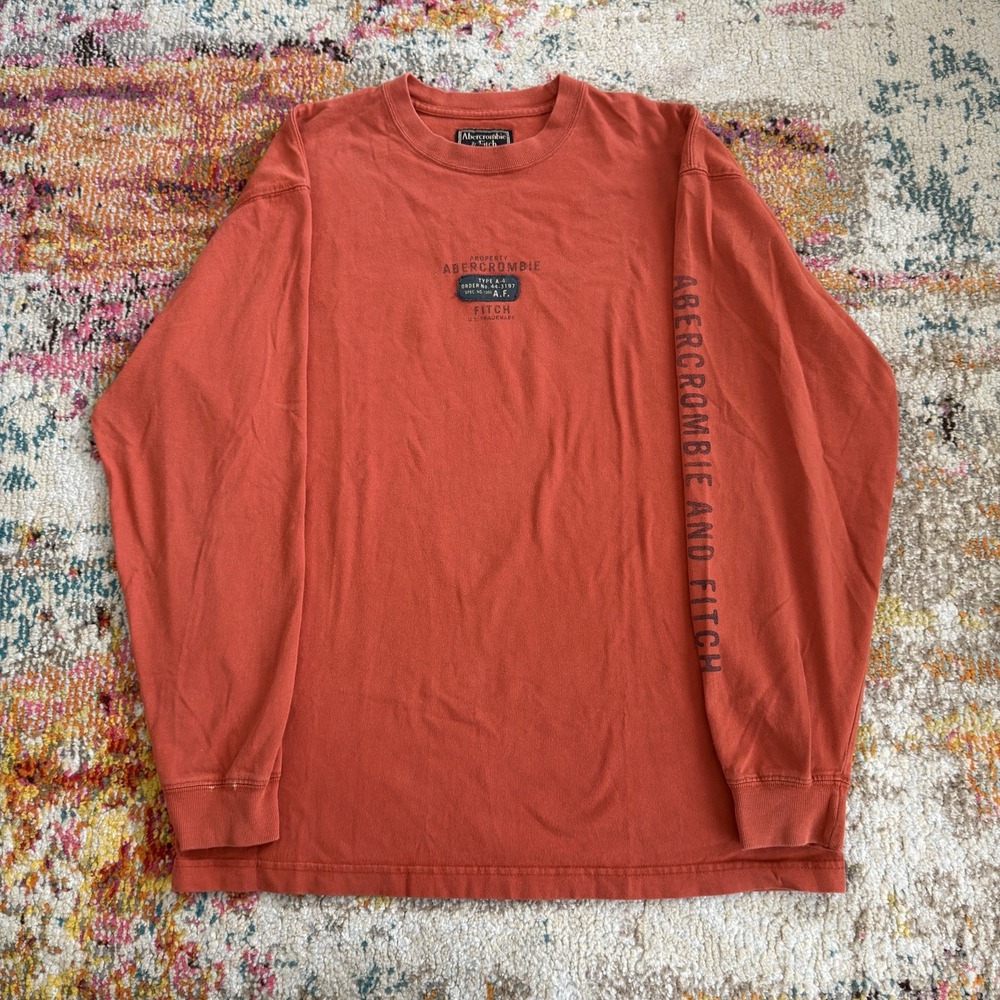 Y2K 2000s Abercrombie & Fitch Long Sleeve Shirt Mens S Fits like a Large